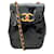 Bolsa transversal Chanel vintage preta de couro envernizado mini Preto  ref.939054