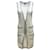 Gilet lungo lavorato a maglia con scollo a V profondo in seta bianca Chanel Bianco Cotone  ref.939062