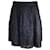 Christian Dior Jupe noire en coton et soie à imprimé cercles  ref.939093