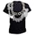 Comme des Garcons Black Cotton Short Sleeve Tee with Pearl Necklace Detail  ref.939128