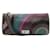 Etro púrpura / Bolso de hombro verde azulado con múltiples pieles Multicolor Cueros exoticos  ref.939253