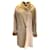 Autre Marque Fleurette Camel Shearling Coat Fur  ref.939287