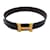 Hermès Hermes Black / Marrone scuro 2013 Cintura reversibile in pelle con fibbia ad H Nero  ref.939351
