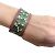 Silk In Hermès Green / Brown Petit H Silk Leather Bracelet - view 6