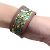 Silk In Hermès Green / Brown Petit H Silk Leather Bracelet - view 7