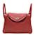 Hermès Lindy 2008 Rouge Togo Leather 30cm Shoulder Bag Red  ref.939368