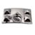 Hermès Fivela de cinto Hermes Palladium Silver Collier de Hermes Prata Metal  ref.939377