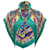 Hermès Hermes Paris Turquoise Multi Correspondance foulard carré en soie imprimé Multicolore  ref.939387