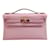 Hermès Hermes rosa Leder 2021 Kelly Pouchette Pink  ref.939389