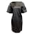 Roksanda Ilincic Black Patent Sleeved Crinkle Work/Robe de bureau Coton Noir  ref.939421