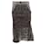 Sacai Grey Lace and Techno Asymmetric Zipper Midi Skirt Polyester  ref.939455