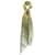 Pañuelo largo de seda transparente con estampado múltiple verde de Chanel  ref.939469