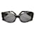 Chanel Bijou Cristal Gris Numero 2 Lunettes de soleil Plastique  ref.939474