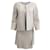 Robe Chanel en soie et tweed gris avec veste Viscose  ref.939475