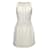 Chanel Ivory / Navy Trim Sleeveless Pique Casual Dress Cream Cotton  ref.939483