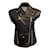 Redemption Black Exaggerated Shoulder Moto Vest Leather  ref.939568