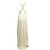 Vestido Maxi Casual Redemption Ivory Renda Aberta nas Costas Cru - vista 3