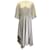 Balenciaga Robe t-shirt mi-longue asymétrique en jersey de coton beige effet portefeuille  ref.939618