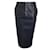 Falda midi de piel de cordero perforada negra de Tom Ford Negro Cuero  ref.939714
