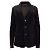 Blazer de pana negra Undercover con rosa bordada