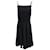 Dolce & Gabbana Black Crystal Embellished Sleeveless Flared Crepe Cocktail Dress Viscose  ref.939764