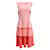 Oscar de la Renta Multi Pink Sleeveless 3 Tier Cocktail Dress Wool  ref.939823