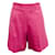 Autre Marque Patou Pink Wool Iconic Shorts with Gold Buttons Synthetic  ref.939844