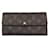 Porte Tresor-Geldbörse aus Louis Vuitton-Monogramm-Leinwand Braun Leder  ref.939930