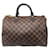 Louis Vuitton Speedy 30 Bolso satchel de lona Damier Ébène marrón Castaño Cuero  ref.939935