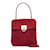 Salvatore Ferragamo Gancini Suede Handle Bag Suede Handbag in Good condition Red  ref.940205