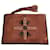 Ikks Clutch bags Brown Leather  ref.941185