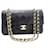 Classique Chanel Double Flap Cuir Noir  ref.941764