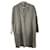Autre Marque Coat-Jacket Long-Half Saion Grey Linen  ref.942009