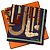 Hermès HERMES CARRE 90 Sciarpa Les cannes Seta Blu Auth 42853 - vista 10