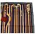 Hermès HERMES CARRE 90 Sciarpa Les cannes Seta Blu Auth 42853 - vista 3