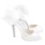 Sapatos de noiva Brian Atwood Corage com salto de cristal Cru Cetim  ref.942305