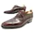 JM WESTON SHOES 478 PERFORATED RICHELIEU 7E 41.5 SHOE TREE WITH RUBBER SOLE Brown Leather  ref.943508