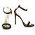 Cesare Paciotti Dagger Black Suede Ankle Strap Sandals Chaussures Talons hauts taille 36.5