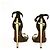 Cesare Paciotti Dagger Black Suede Ankle Strap Sandals Chaussures Talons hauts taille 36.5 - vue 3