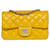 Timeless Chanel mini rectangular Amarillo Piel de cordero  ref.943860