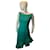Autre Marque Alcoholic asymmetrical dress Green Polyester  ref.943872