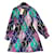 Mini robe chemise Gucci en soie avec ceinture en chaîne Multicolore  ref.943912