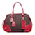 Prada Boston-Tasche aus Segeltuch und Leder B10813 Rot Leinwand Kalbähnliches Kalb  ref.943957