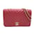 Chanel Chevron Flap Bag Pink Leather Lambskin  ref.944683
