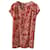 American Vintage Vestidos Roja Seda  ref.944743