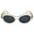 **Gianni Versace Clear Frame Oval Sunglasses Plastic  ref.945741