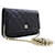 CHANEL Black Classic Wallet On Chain WOC Shoulder Bag Crossbody Leather  ref.945854