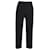 Issey Miyake Pleated Straight Leg Trousers in Black Polyester  ref.946686