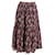 Ulla Johnson Auveline Gathered Jacquard Midi Skirt in Floral Print Cotton  ref.946740