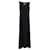 Autre Marque Vestido longo boutique Moschino com cadarço em triacetato preto Sintético  ref.946785